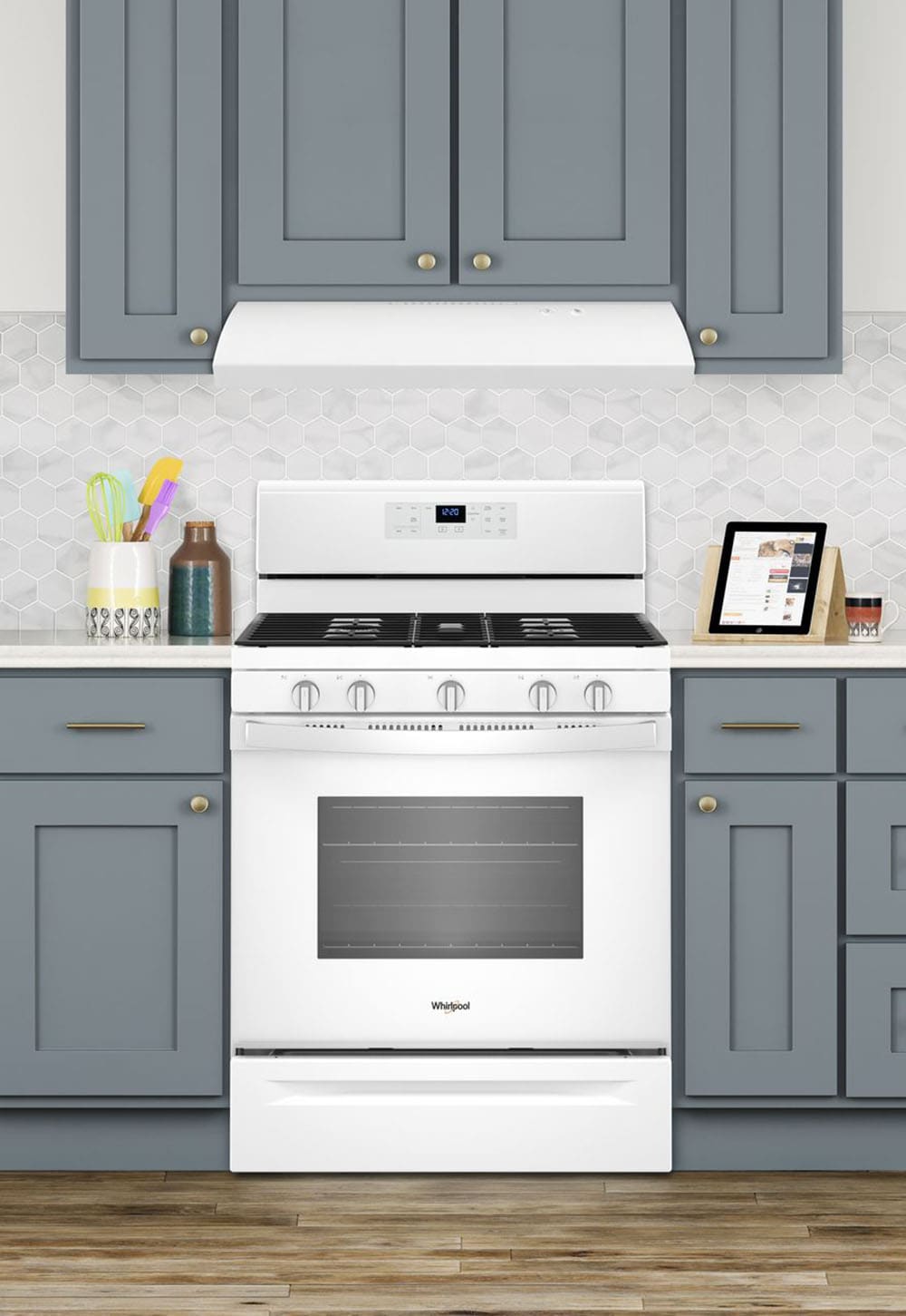 Whirlpool 30 inch Ducted 250-CFM White Under Cabinet Range Hood