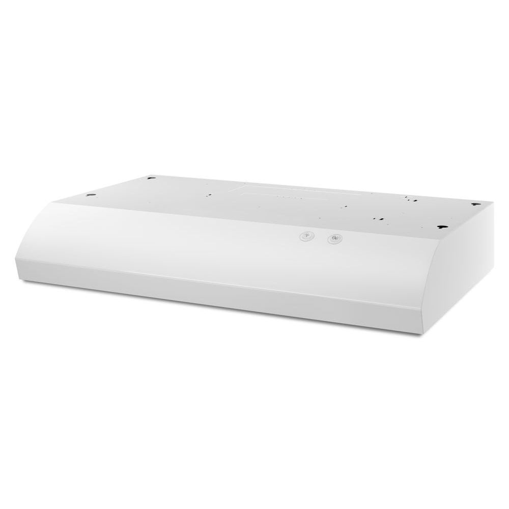 Whirlpool 30 inch Ducted 250-CFM White Under Cabinet Range Hood