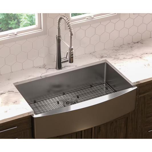 Giagni 36x22 Stainless Steel Single Bowl Farmhouse Kitchen Sink, GSS3622F1, FINAL PRICE: $199.99 + Tax