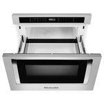 KitchenAid 23.87-in 1.2-cu ft 950 -Watt Microwave Drawer ( Stainless Steel ) Item #965231 |  Model #KMBD104GSS