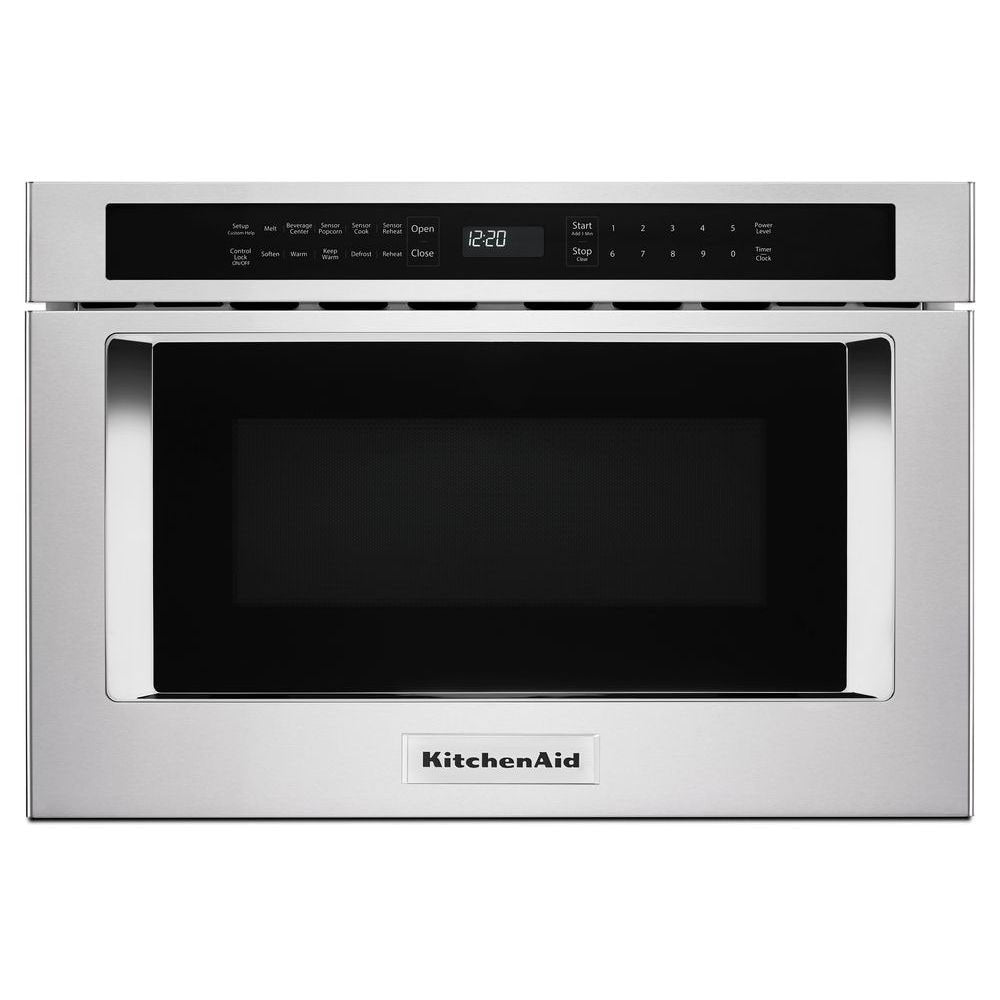 KitchenAid 23.87-in 1.2-cu ft 950 -Watt Microwave Drawer ( Stainless Steel ) Item #965231 |  Model #KMBD104GSS