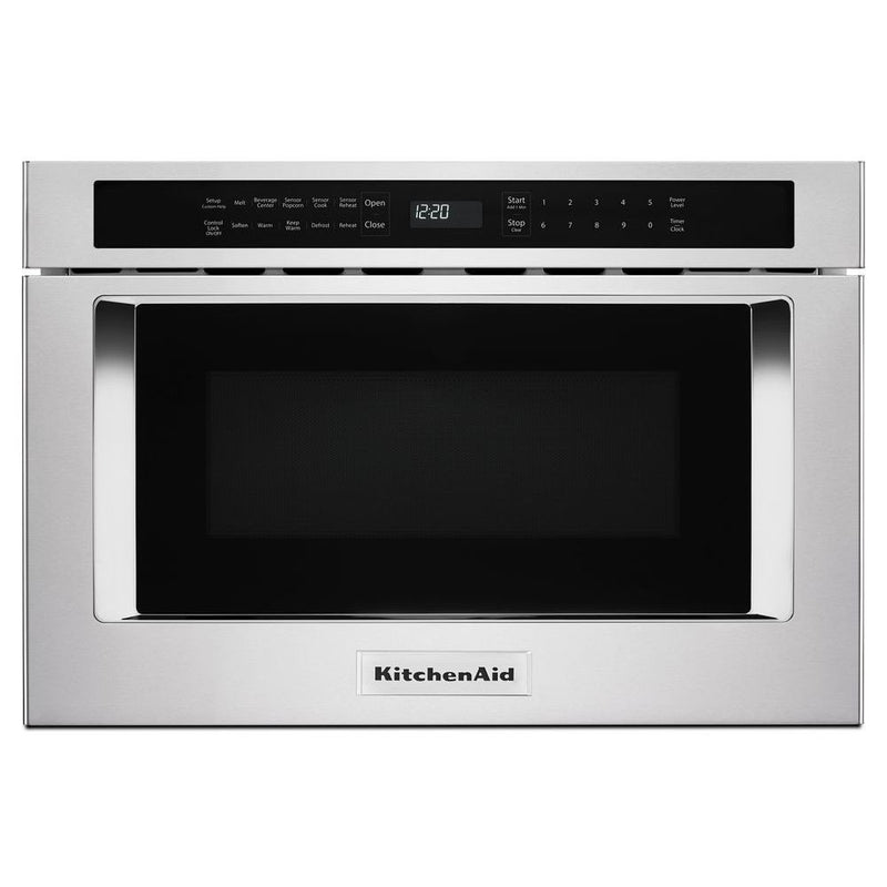 KitchenAid 23.87-in 1.2-cu ft 950 -Watt Microwave Drawer ( Stainless Steel ) Item #965231 |  Model #KMBD104GSS