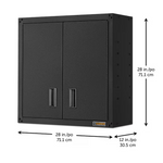 Gladiator Ready-to-Assemble Full-Door Wall GearBox 28-Inches W x 28-Inches H x 12-Inches D Wall-mounted Steel Garage Cabinet in Gray, GAWG28FDESG/00 *HD2507, Retail: $219.99, FINAL PRICE: $119.99 + TAX