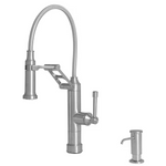 Giagni Strattura Stainless Steel Single Handle Pull-down Kitchen Faucet with Deck Plate and Soap Dispenser Included, PD240-SS, 922014, FINAL PRICE: $149.99 + Tax