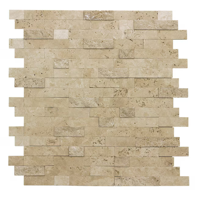 **PER PC** Limestone Stack 12x12 Peel & Stick Mosaic, SF170217,  10.55sf, 12pcs, 24lbs, FINAL PRICE: $3.99/sf, $47.88/bx + Tax