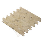 **PER PC** Limestone Stack 12x12 Peel & Stick Mosaic, SF170217,  10.55sf, 12pcs, 24lbs, FINAL PRICE: $3.99/sf, $47.88/bx + Tax