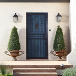 Gatehouse Covington 72-in x 81-in Black Steel Universal/Reversible Surface Mount Double Security Screen Door