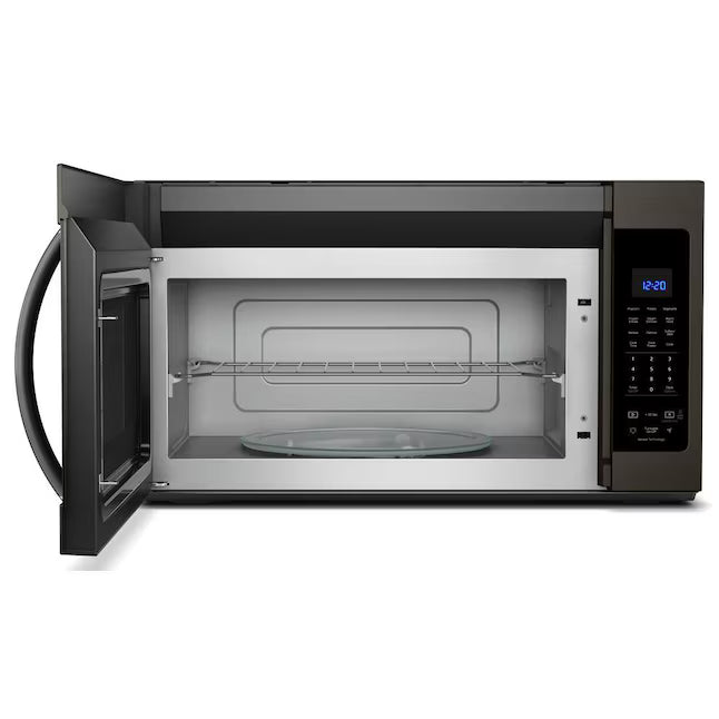 Whirlpool 1.9-cu ft Over-the-Range Microwave with Sensor Cooking ( Fingerprint Resistant Black Stainless )