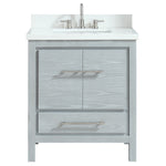 Riley 31 in. Vanity Combo in Sea Salt Gray with White Engineered Stone Top, CLEARANCE PRICE: $459.99 + TAX