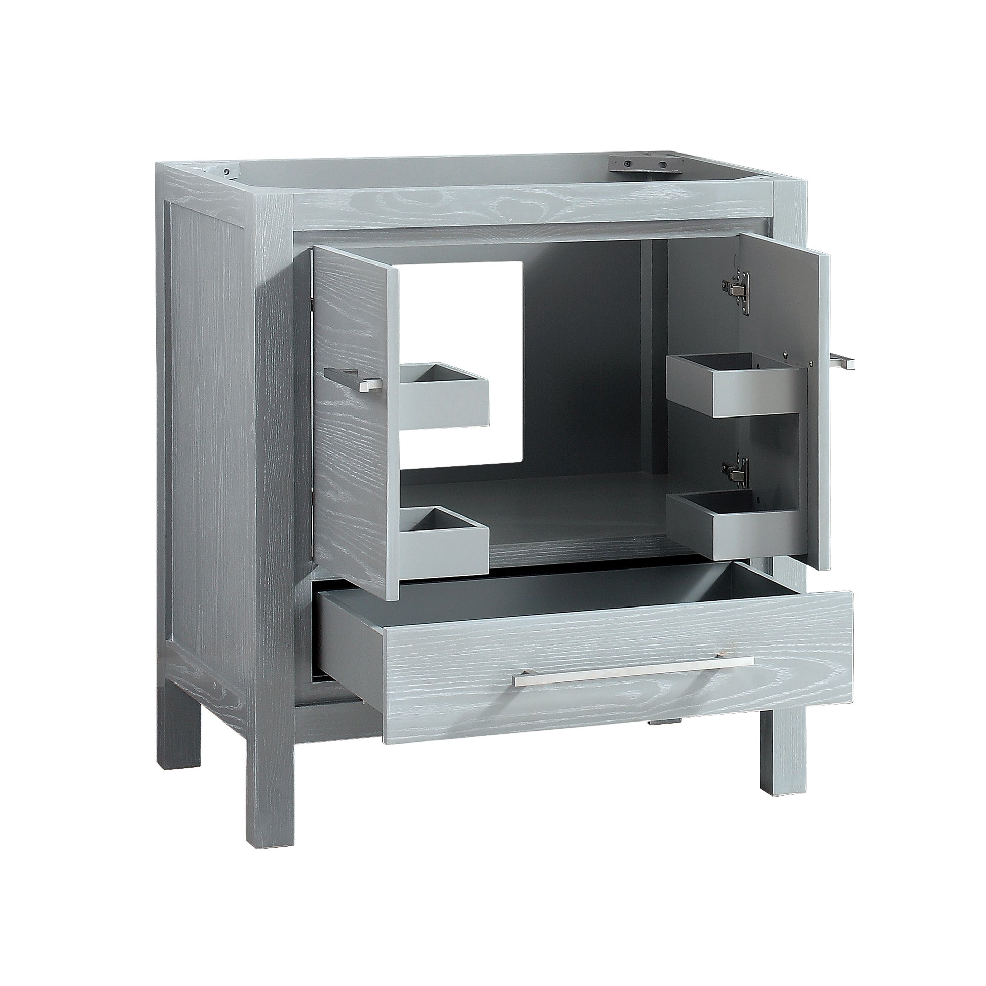 Riley 31 in. Vanity Combo in Sea Salt Gray with White Engineered Stone Top, CLEARANCE PRICE: $459.99 + TAX [FBM-343]