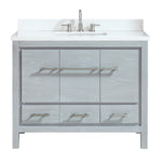 Riley 43 in. Vanity Combo in Sea Salt Gray with White Engineered Stone Top, CLEARANCE PRICE: $499.99 + TAX