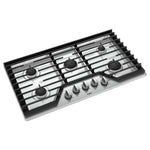 Whirlpool 36-in 5 burners Stainless steel Gas Cooktop (Griddle Included), WCG97US6HS00, FINAL PRICE: $799.99 + TAX