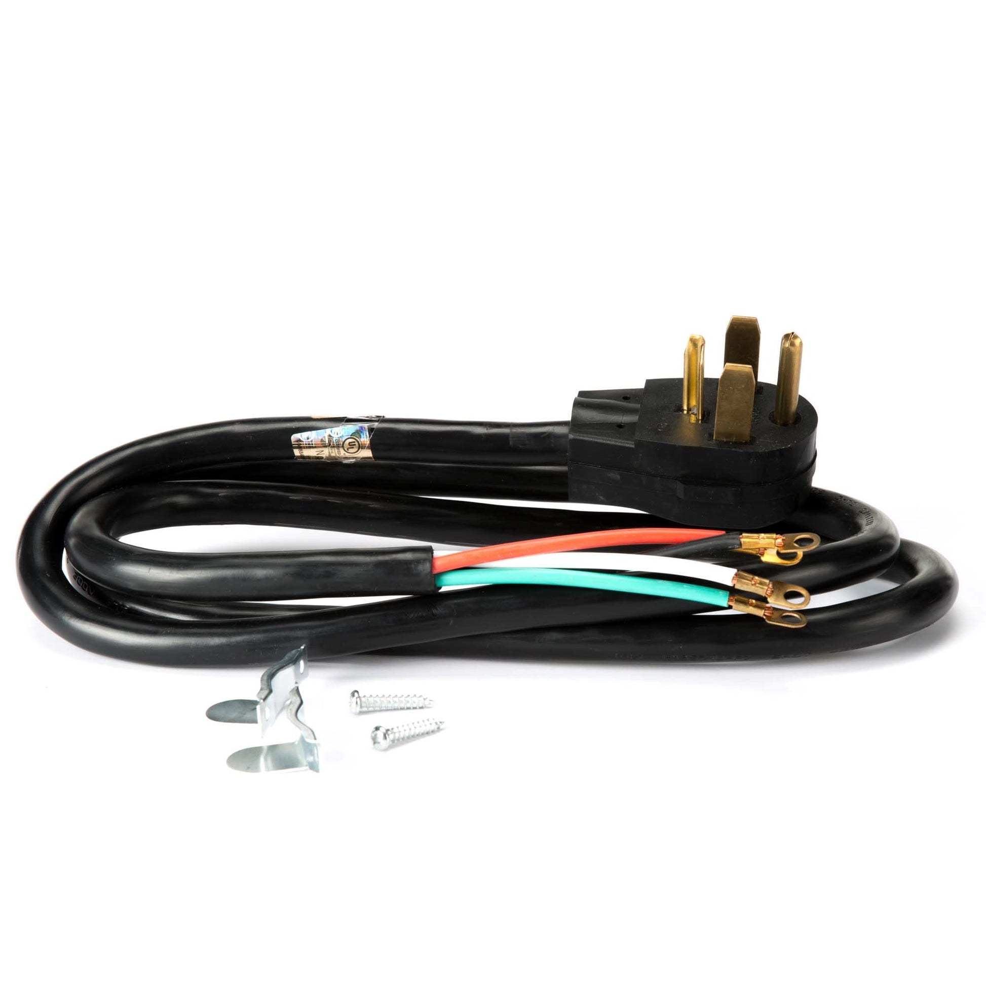 Utilitech 6-ft 30 -Amp 4 -Prong Black Dryer Appliance Power Cord
