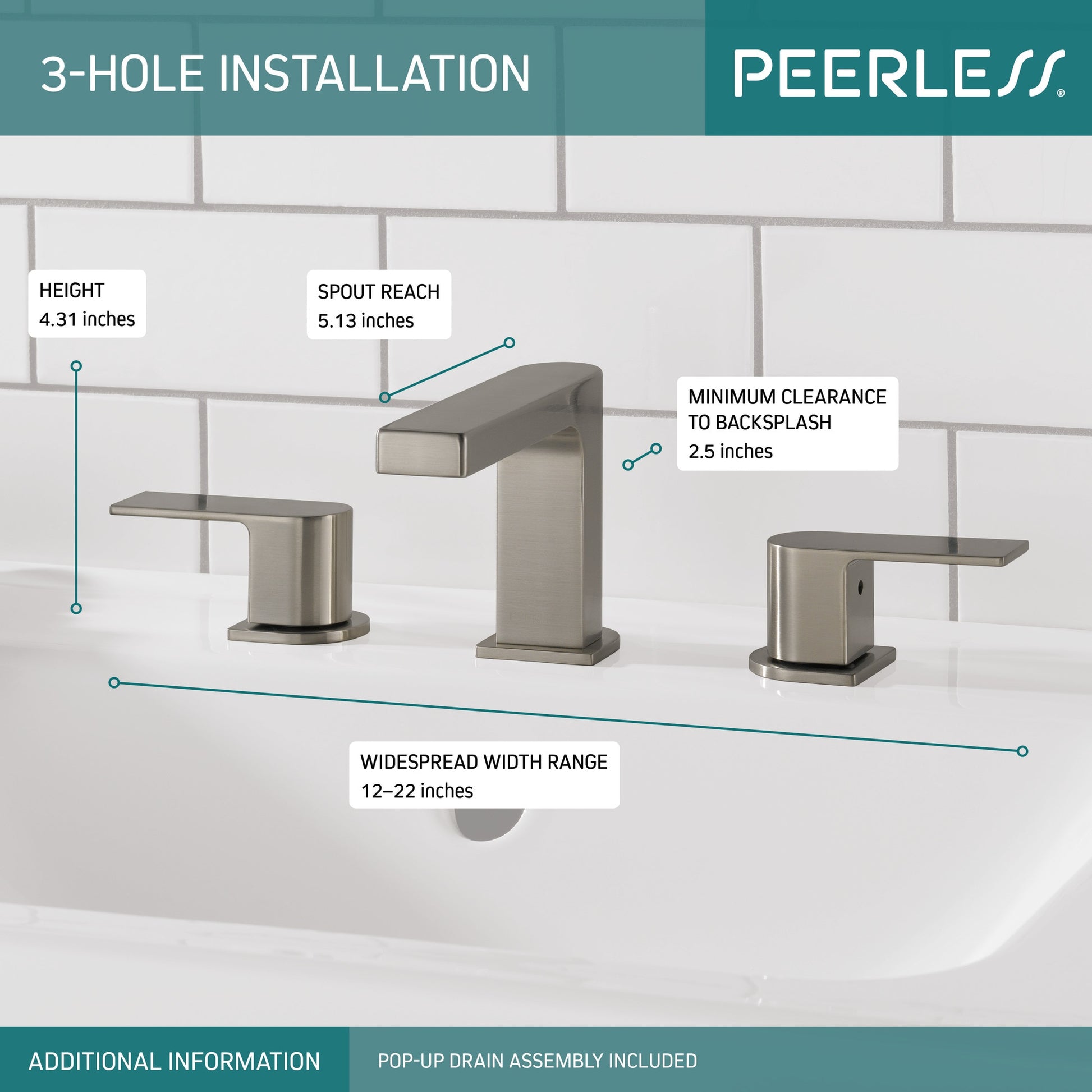 Xander Two Handle Widespread Bathroom Faucet