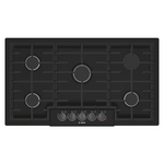 Bosch 800 Series 36-in 5 Burners Black Gas Cooktop