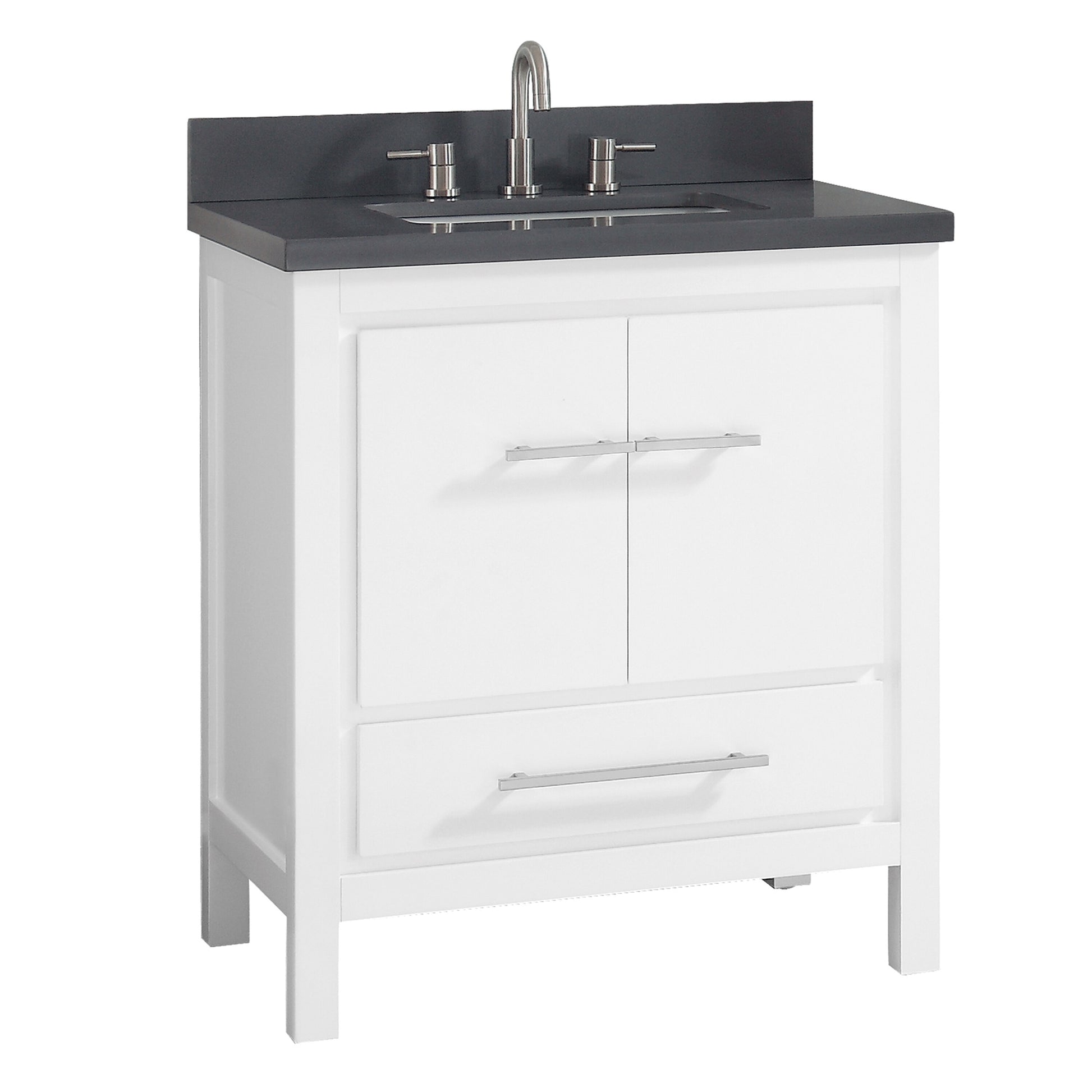 Riley 31 in. Vanity Combo in White with Gray Quartz Top, CLEARANCE PRICE: $499.99 + TAX