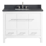 Riley 43 in. Vanity Combo in White with Gray Quartz Top, CLEARANCE PRICE: $469.99 + TAX