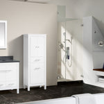 Riley 43 in. Vanity Combo in White with Gray Quartz Top, CLEARANCE PRICE: $469.99 + TAX