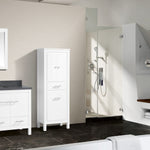 Riley 49 in. Vanity Combo in White with Gray Quartz Top, CLEARANCE PRICE: $689.99 + TAX