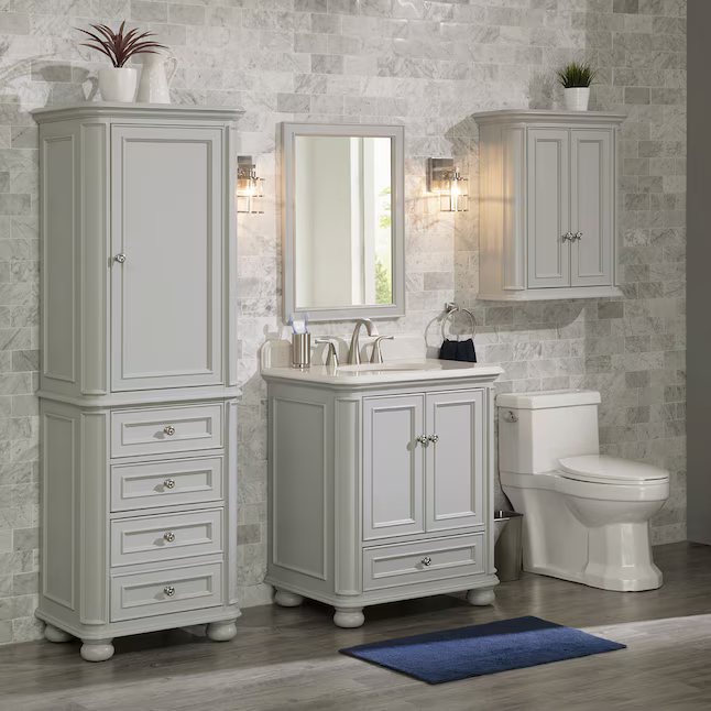 Alpine Reserve Wrightsville 22-in x 30-in Framed Bathroom Vanity Light Gray Mirror, 1116MR-22-242, FINAL PRICE: $39.99 + Tax