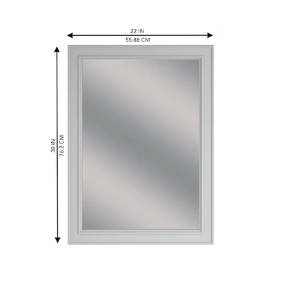 Alpine Reserve Wrightsville 22-in x 30-in Framed Bathroom Vanity Light Gray Mirror, 1116MR-22-242, FINAL PRICE: $39.99 + Tax