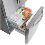 LG Standard-Depth 21.8-cu ft 3-Door French Door Refrigerator with Ice Maker with Water Dispenser ( Stainless Steel ) ENERGY STAR Certified, LFDS22520S  *HD2507, Retail: $2,399.00, FINAL PRICE: $1,099.99 + TAX