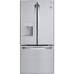 LG Standard-Depth 21.8-cu ft 3-Door French Door Refrigerator with Ice Maker with Water Dispenser ( Stainless Steel ) ENERGY STAR Certified, LFDS22520S  *HD2507, Retail: $2,399.00, FINAL PRICE: $1,099.99 + TAX
