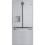 LG Standard-Depth 21.8-cu ft 3-Door French Door Refrigerator with Ice Maker with Water Dispenser (Stainless Steel), LFDS22520S/06 *JR2510, Retail: $2,399.00, FINAL PRICE: $1,199.99 + TAX