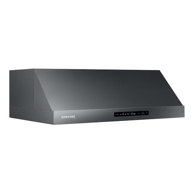 Samsung 30-in Convertible 600-CFM Fingerprint Resistant Black Stainless Steel Under Cabinet Range Hood with Charcoal Filter, NK30N7000UG *JR2401, MSRP: $1,299.00, Final Price: $699.00 + Tax