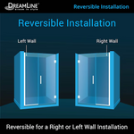 **In 4 Pieces** DreamLine Unidoor Plus Brushed Nickel 37-in to 37-1/2-in W x 72-in H Frameless Hinged Shower Door, SHDR-243707210-04 *HD2408, Retail: $847.05, FINAL PRICE: $399.99 + TAX