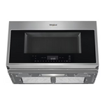 Whirlpool Smart Capable 1.9-cu ft 1100-Watt 29.938-in Over-the-Range Convection Microwave with Sensor Cooking (Fingerprint Resistant Stainless Steel), WMH78019HZ, Retail: $593.99, FINAL PRICE: $399.99 + TAX