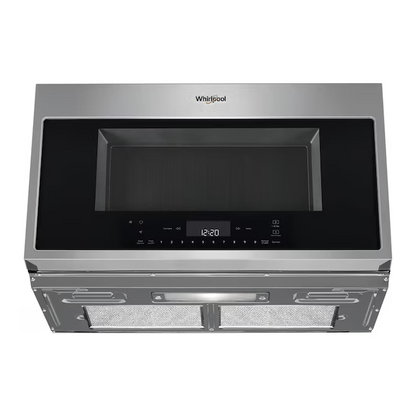 Whirlpool Smart Capable 1.9-cu ft 1100-Watt 29.938-in Over-the-Range Convection Microwave with Sensor Cooking (Fingerprint Resistant Stainless Steel)