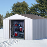 Arrow 10-ft x 8-ft High Point Galvanized steel Metal Storage Shed