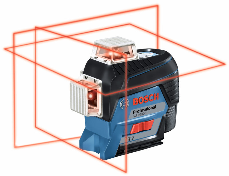 Bosch 330.0-ft Red 360-Degree Self-Leveling 3-plane Laser Level, GLL3-330C, FINAL PRICE: $299.99