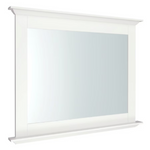 Diamond NOW Palencia 42-in x 34-in Framed Rectangle Bathroom Vanity Mirror ( White ), 20R VM4234 #496581 *HD2505, FINAL PRICE: $79.99 + TAX