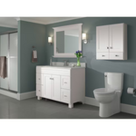 Diamond NOW Palencia 42-in x 34-in Framed Rectangle Bathroom Vanity Mirror ( White ), 20R VM4234 #496581 *HD2505, FINAL PRICE: $79.99 + TAX