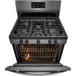 Frigidaire 30-in 5 burners 5-cu ft Freestanding Natural Gas Range (Black Stainless Steel), LFGF3054TD, MSRP: $1,149.00, FINAL PRICE: $539.99 + TAX