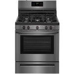 Frigidaire 30-in 5 burners 5-cu ft Freestanding Natural Gas Range (Black Stainless Steel), LFGF3054TD, MSRP: $1,149.00, FINAL PRICE: $539.99 + TAX