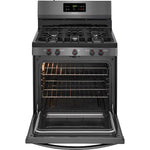Frigidaire 30-in 5 burners 5-cu ft Freestanding Natural Gas Range (Black Stainless Steel), LFGF3054TD, MSRP: $1,149.00, FINAL PRICE: $539.99 + TAX