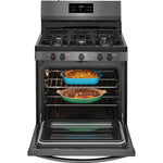 Frigidaire 30-in 5 burners 5-cu ft Freestanding Natural Gas Range (Black Stainless Steel), LFGF3054TD, MSRP: $1,149.00, FINAL PRICE: $539.99 + TAX
