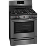 Frigidaire 30-in 5 burners 5-cu ft Freestanding Natural Gas Range (Black Stainless Steel), LFGF3054TD, MSRP: $1,149.00, FINAL PRICE: $539.99 + TAX