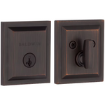 Baldwin Prestige Series Low Profile Square Venetian Bronze Single Cylinder Deadbolt ft. SmartKey Security, 380 SLB 11P SMT *JR2601, Retail: $49.48, FINAL PRICE: $19.99 + TAX