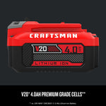 CRAFTSMAN V20 20 -Volt, 4 Ah 1 -Pack Lithium Ion (Li-ion) Battery