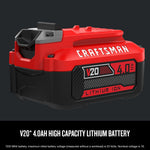 CRAFTSMAN V20 20 -Volt, 4 Ah 1 -Pack Lithium Ion (Li-ion) Battery