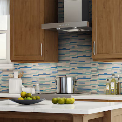 **PER PC** Water Springs Brick 12x12 Linear Glossy Mosaic, SF170009, 9sf, 9 pcs, 32 lbs, FINAL PRICE: $3.99/sf, $35.91/bx + Tax