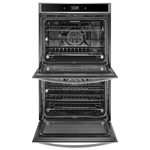 Whirlpool Smart 30-in Smart Double Electric Wall Oven with Air Fry Single-fan and Self-cleaning (Stainless Steel), WOD77ECH0HS *JR01/23 SN:..5893, MSRP: $3,599.00, - FINAL: