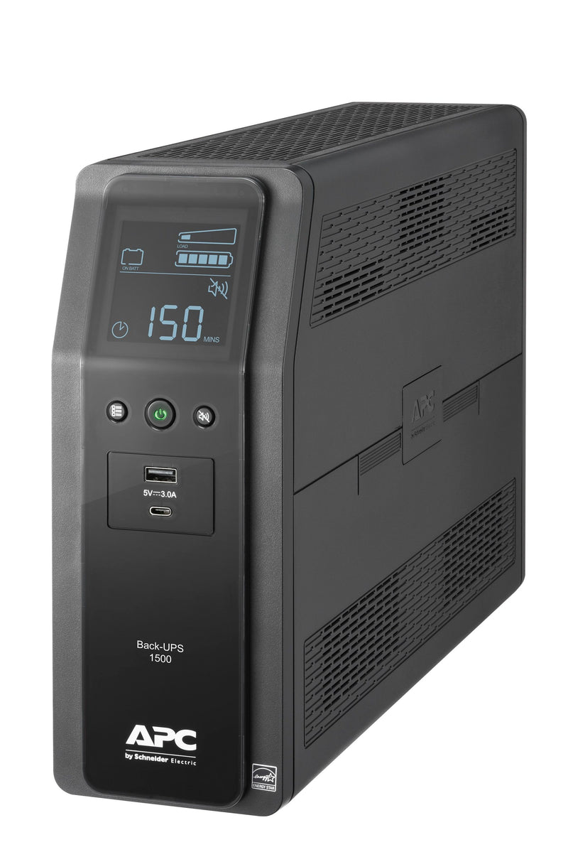 APC 6-ft Back-UPS Pro 10 -Outlet 1080 Joules 900 -Watts 1500VA Black Indoor AC Surge Protector Battery Backup (