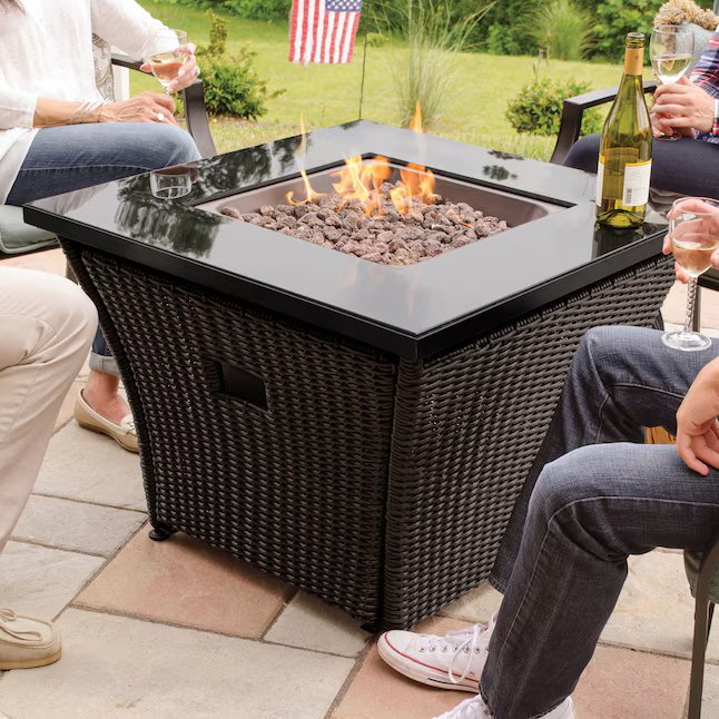 Blue Rhino 32-in W 50000 Maximum BTUs Steel Square Liquid propane Fire pit table, *JR2511, Retail: $499.00, FINAL PRICE: $259.99 + tax