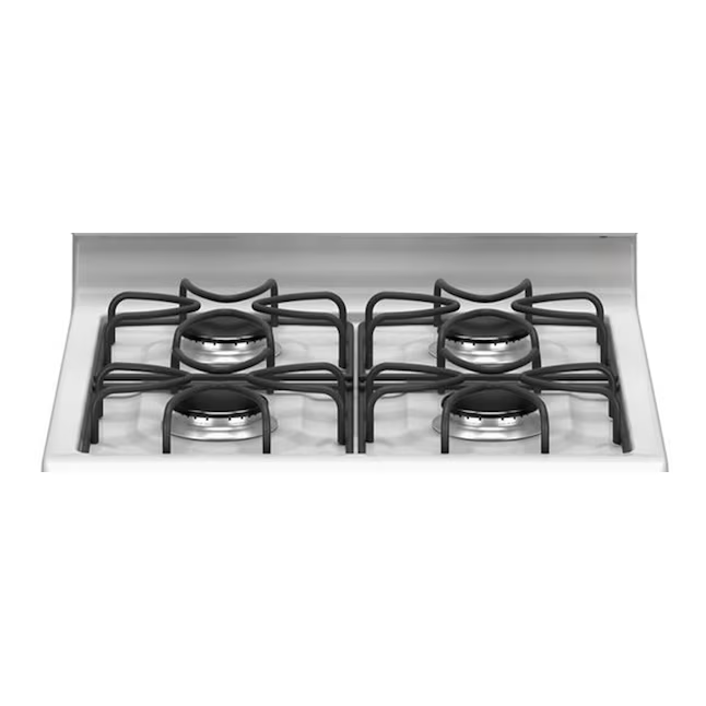 Amana 20-in 4 Burners 2.6-cu ft Freestanding Natural Gas Range (White)