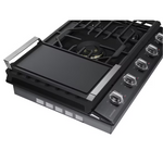 Samsung 30-in 5 burners Black Stainless Steel Gas Cooktop (Griddle Included), NA30N7755TG *HD2509, Retail: $1,949.00, FINAL PRICE: $799.99 + TAX